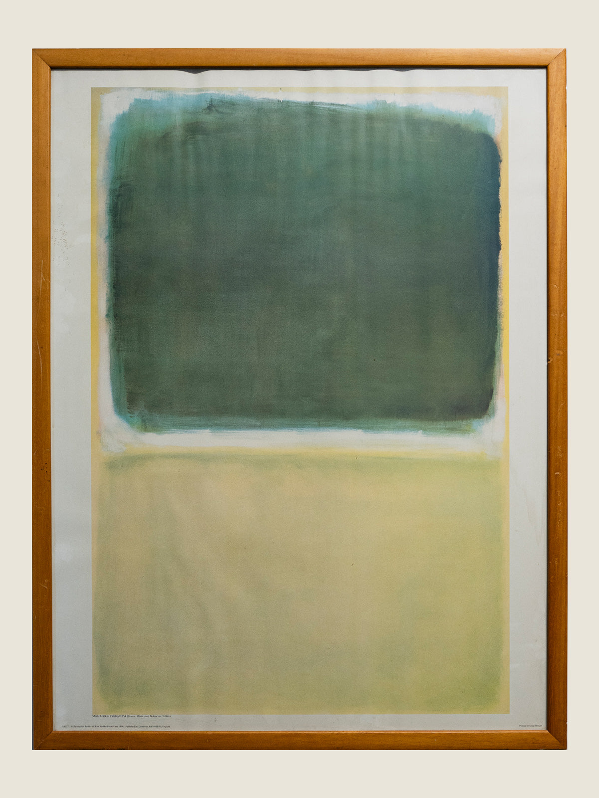 Mark Rothko -Untitled 1954 (Green, White and Yellow on Yellow)